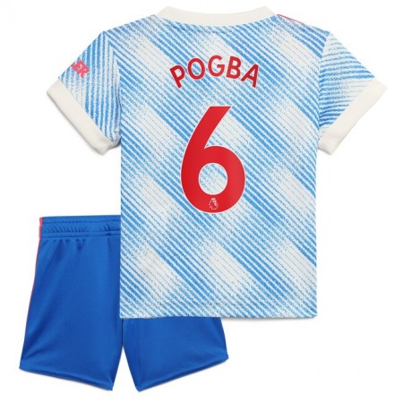 Billiga Fotbollströjor Manchester United Pogba 6 Barn Borta tröja 2021/22 Kortärmad 